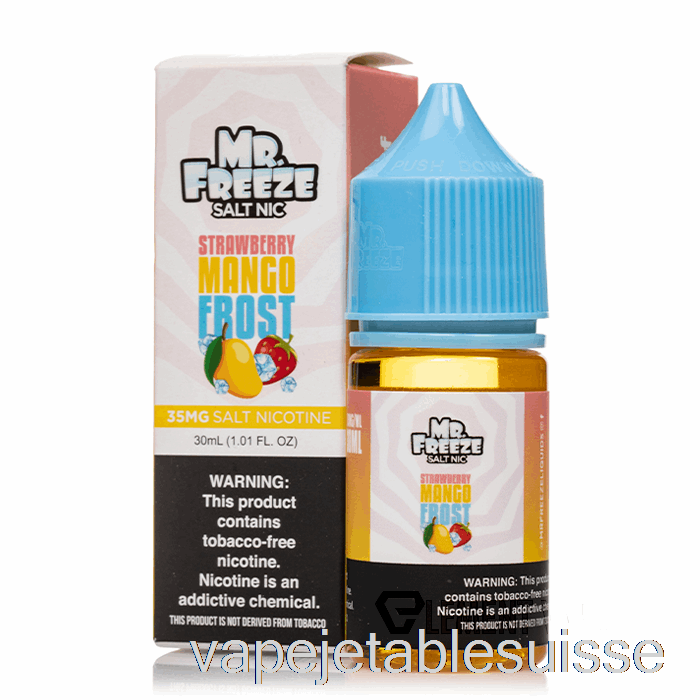 Vape Suisse Fraise Mangue Givre - Mr Freeze Sels - 30ml 50mg